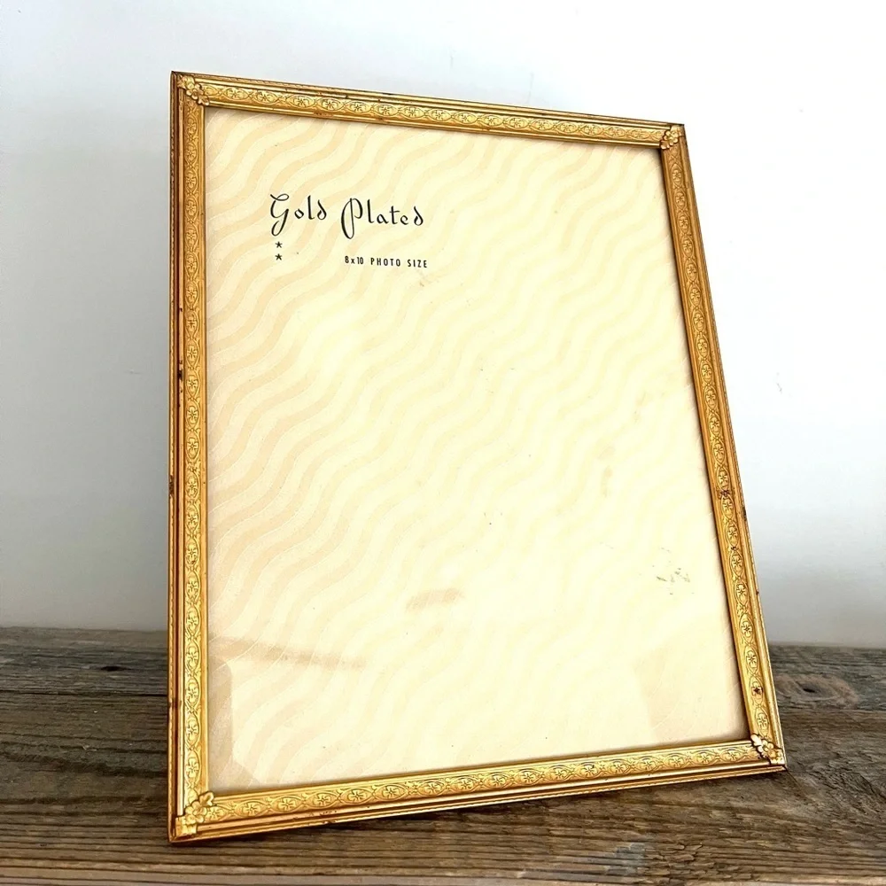 Vintage Gold Plated Photo Frame